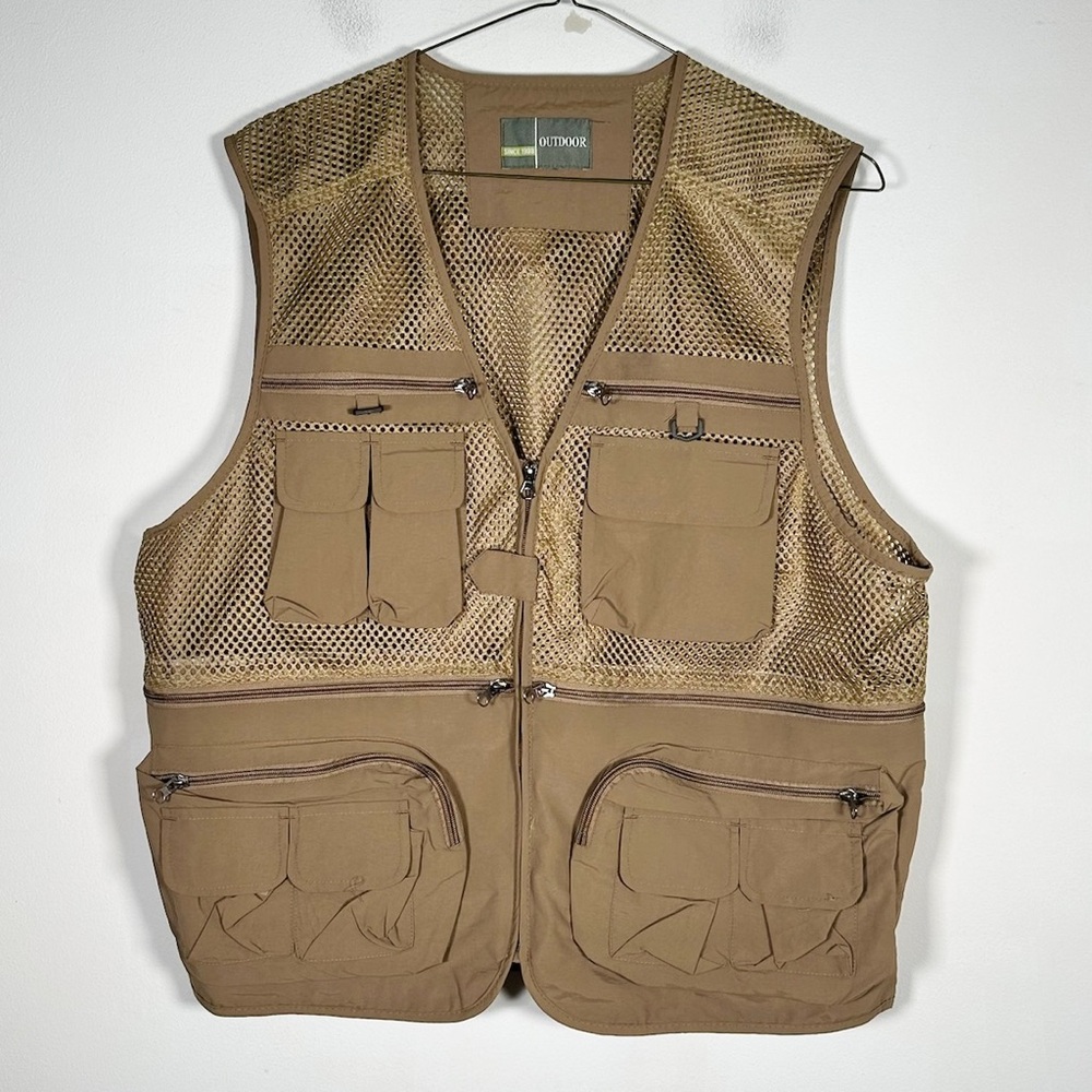 Outdoor Unisex Size Use Measurements Fishing Vest Utility